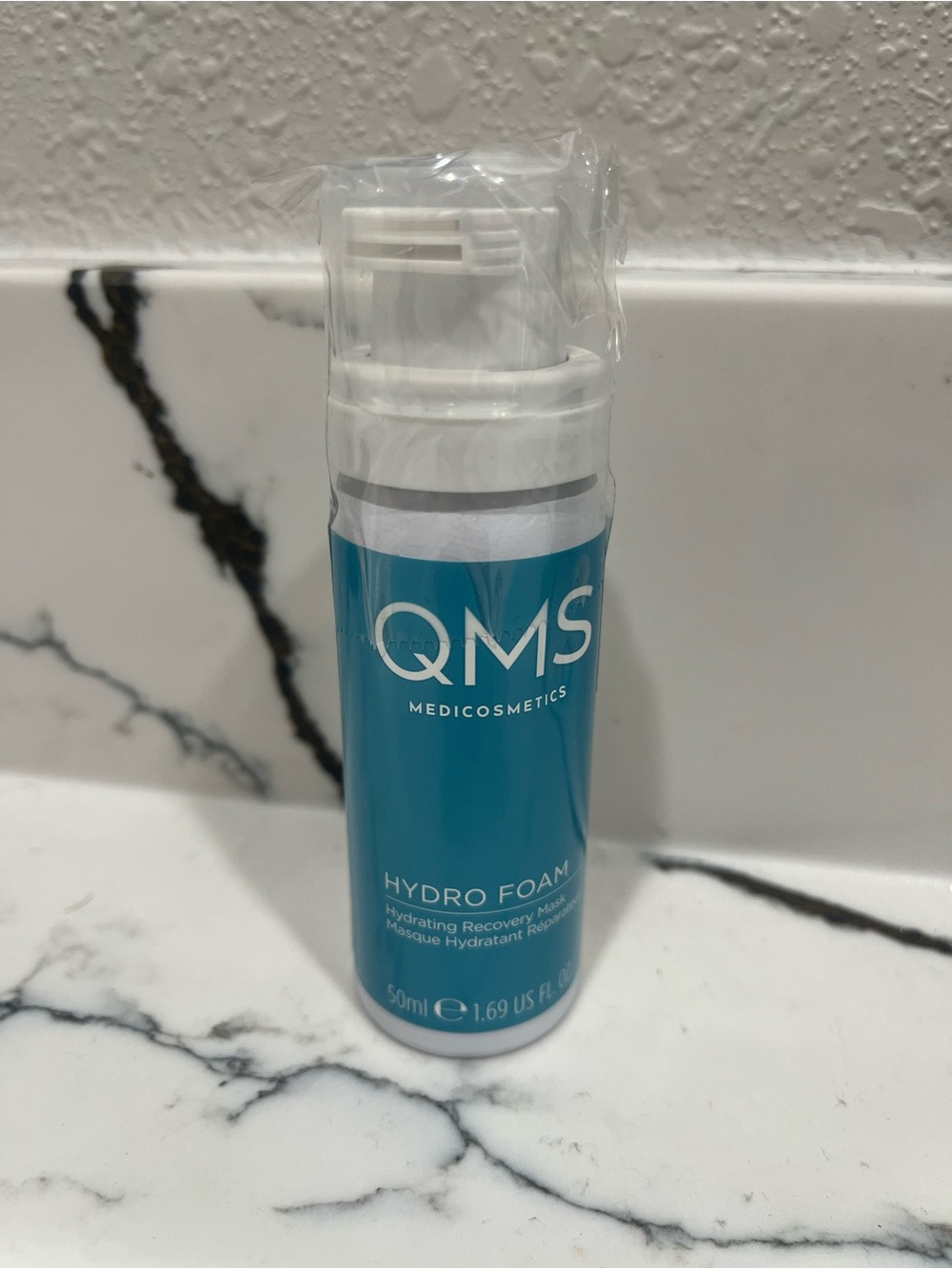 QMS Hydro Foam Hydrating Recovery Mask - Blue New.